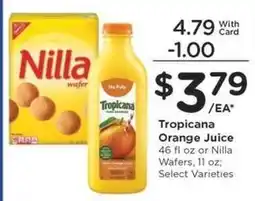 Kroger Tropicana Orange Juice or Nilla Wafers offer