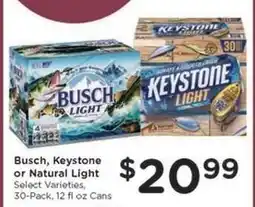 Kroger Busch, Keystone or Natural Light offer