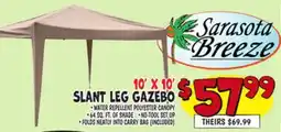 Ollie's Sarasota Breeze 10' X 10' SLANT LEG GAZEBO offer