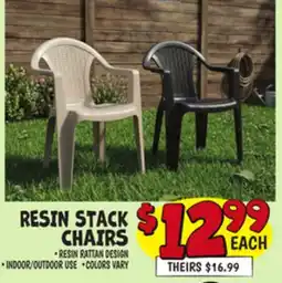Ollie's RESIN STACK CHAIRS offer