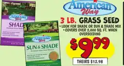 Ollie's 3 LB. GRASS SEED offer