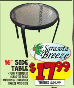 Ollie's SARASOTA BREEZE 16 SIDE TABLE offer