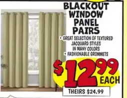 Ollie's BLACKOUT WINDOW PANEL PAIRS offer