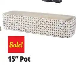Ocean State Job Lot Oval Cement Pot 15 offer