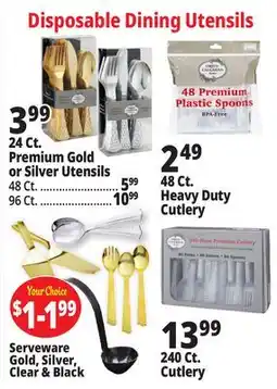 Ocean State Job Lot Serveware Gold, Silver, Clear & Black offer