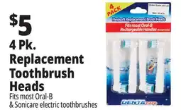 Ocean State Job Lot Dentacare Flexisoft Replacement Brush Heads 4 Count offer