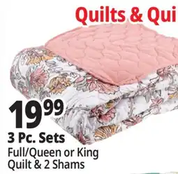 Ocean State Job Lot Abbott Collection Full/Queen Quilt Set 3 Piece offer