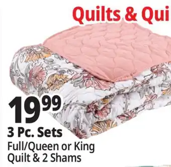 Ocean State Job Lot Abbott Collection Full/Queen Quilt Set 3 Piece offer