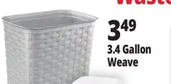 Ocean State Job Lot Sterlite 3.4 Gal. Weave Wastebasket offer