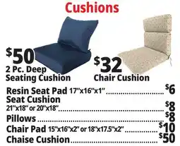 Ocean State Job Lot Chair Cushions offer