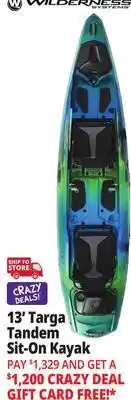 Ocean State Job Lot 13' Targa Tandem Sit-On Kayak offer
