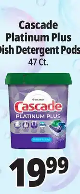 Ocean State Job Lot Cascade Platinum Plus Dishwasher Pods 47 Ct offer
