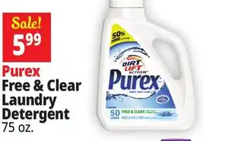 Ocean State Job Lot Purex Free & Clear Laundry Detergent offer