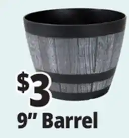 Ocean State Job Lot Whiskey Barrel Resin Planter 9 offer