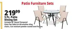 Ocean State Job Lot 5 Pc. Patio Dining Set offer