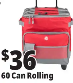 Ocean State Job Lot North Peak 60-Can Rolling Cooler Red offer
