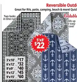Ocean State Job Lot Reversible Outdoor Rugs offer