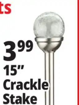 Ocean State Job Lot Outdoor Living Accents Solar Crackle LED Garden Stake 15 offer