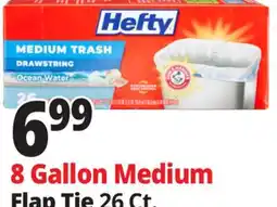 Ocean State Job Lot Hefty Medium Trash Ocean Water 8 Gallon Trash Bags 26 Count offer