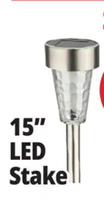 Ocean State Job Lot Outdoor Living Accents Solar LED Garden Stake 15 offer