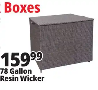 Ocean State Job Lot 78 Gallon Resin Wicker offer