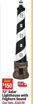 Ocean State Job Lot 72 Solar Lighthouse with Foghorn Sound offer