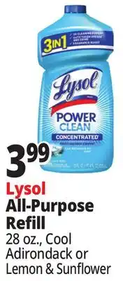 Ocean State Job Lot Lysol All-Purpose Refill offer