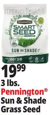 Ocean State Job Lot Pennington Smart Seed Sun & Shade Grass Seed 3 lbs offer