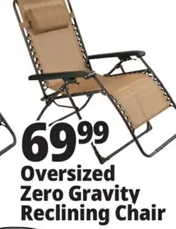 Ocean State Job Lot Oversized Zero Gravity Chair Tan offer