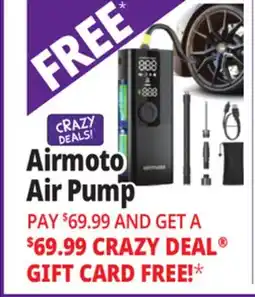 Ocean State Job Lot Airmoto Tire Inflator Portable Air Compressor Black offer