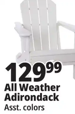 Ocean State Job Lot Folding Adirondack Chair White offer