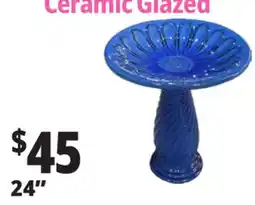 Ocean State Job Lot 24 Ceramic Glazed Bird Baths offer