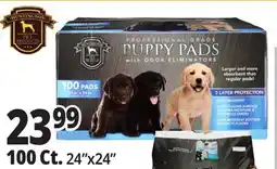 Ocean State Job Lot Huntington Pet Products Professional Grade 24 x 24 Puppy Pads with Odor Eliminators 100 Count offer