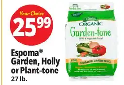 Ocean State Job Lot Espoma Organic Garden-Tone Herb and Vegetable Food 27 lb offer