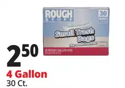 Ocean State Job Lot Rough Stuff 4 Gal Small Trash Bags 30 Count offer