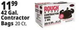 Ocean State Job Lot Rough Stuff 42 Gal Contractor Trash Bags 20 Count offer