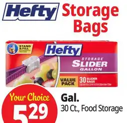 Ocean State Job Lot Hefty Freezer Gallon Slider Bags 25 Count offer