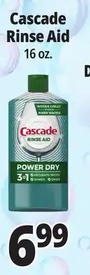 Ocean State Job Lot Cascade Rinse Aid 16 oz offer