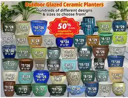Ocean State Job Lot Outdoor Glazed Ceramic Planters offer
