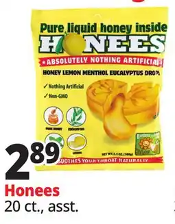 Ocean State Job Lot Honees Honey Lemon Menthol Eucalyptus Cough Drops 20 Count offer