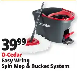 Ocean State Job Lot O-Cedar Microfiber Easywring Spin Mop & Bucket offer