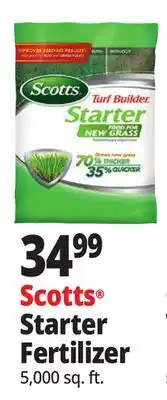 Ocean State Job Lot Scotts Turf Builder Starter Food for New Grass 5 000 sq ft offer