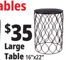 Ocean State Job Lot Patio Side Table with Antique Bronze Finish Large offer