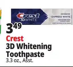 Ocean State Job Lot Crest Toothpaste offer