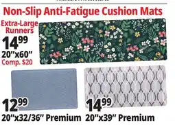 Ocean State Job Lot Non-Slip Anti-Fatigue Cushion Mats offer
