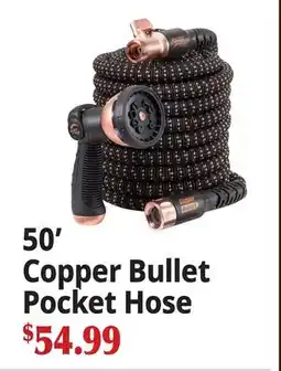 Ocean State Job Lot 50' Copper Bullet Pocket Hose offer