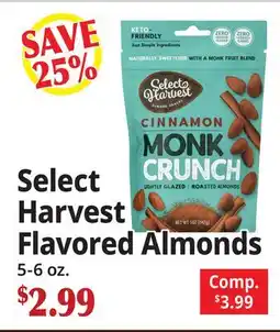 Ocean State Job Lot Select Harvest Flavored Almonds offer