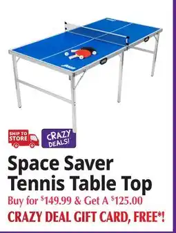 Ocean State Job Lot Space Saver Tennis Table Top offer