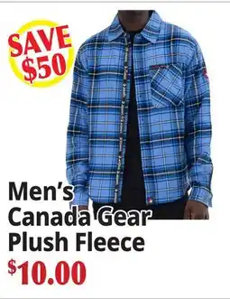 Ocean State Job Lot Men's Canada Gear Plush Fleece offer