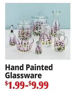 Ocean State Job Lot Hand Painted Glassware offer